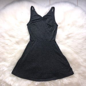 Black glitter dress